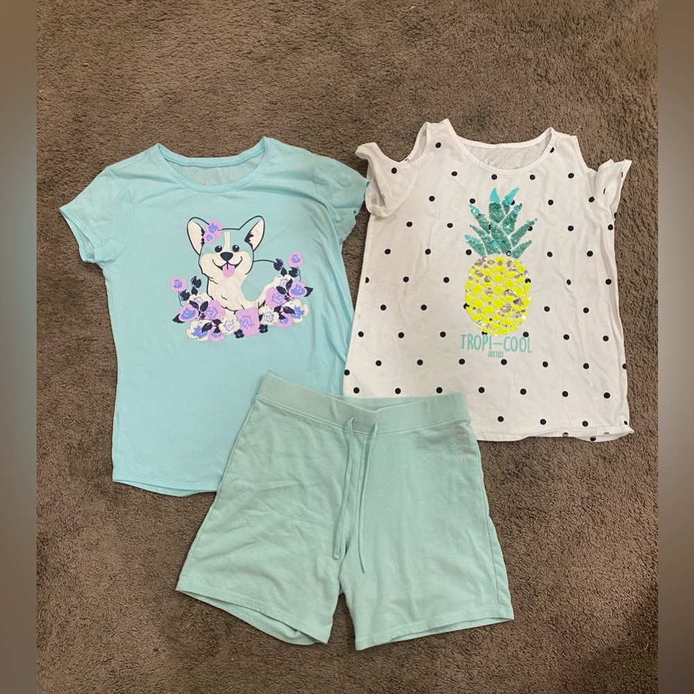 Girls Justice 3pc Outfit Bundle size 14/16+